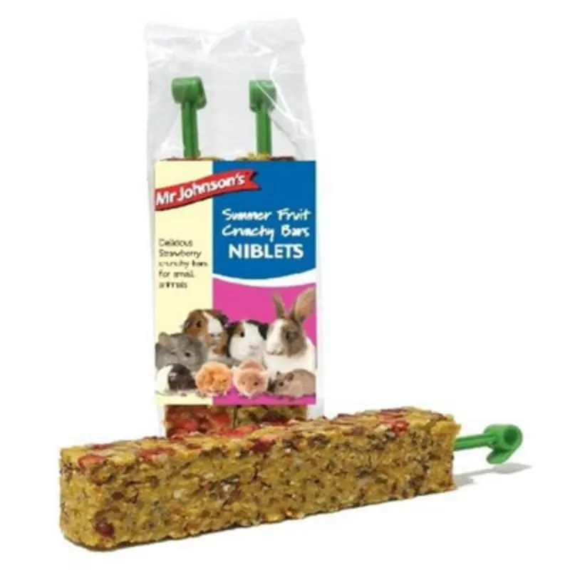 B&Q Mr Johnsons Summer Fruit Crunchy Niblets Bar 120G (Pack Of 8)