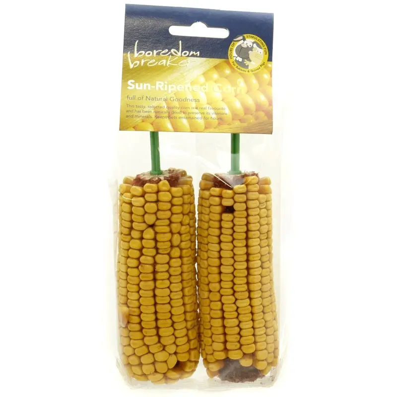 Boredom Breakers Rosewood Boredom Breaker Corn On The Cob For Animals - 2 Pieces Small