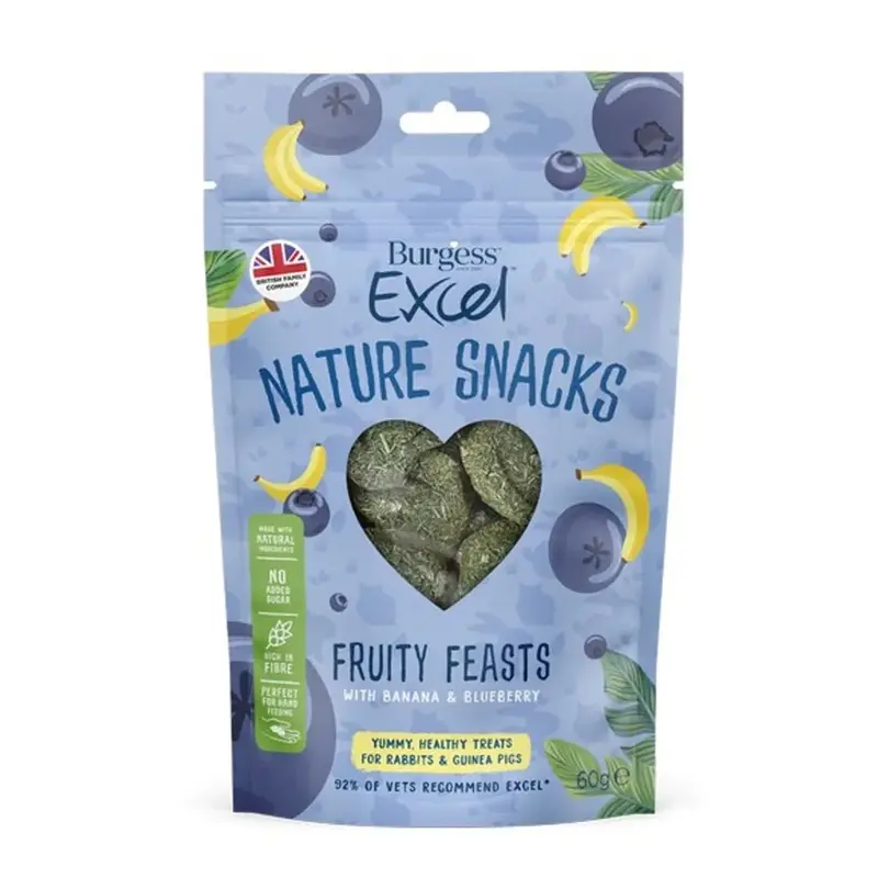 Burgess Unisex Beige Excel Fruity Feasts With Banana And Blueberry 60G