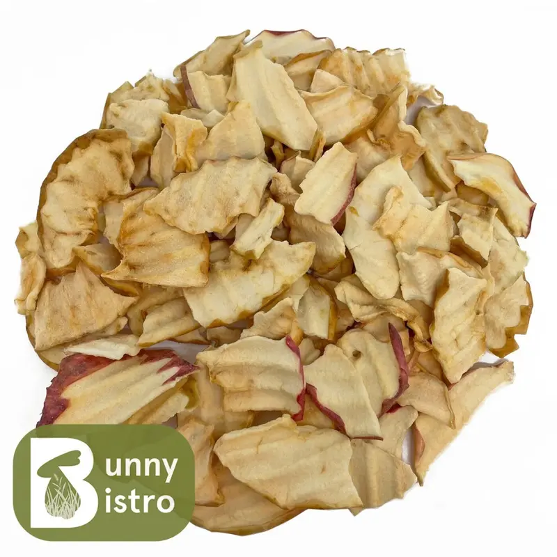 Bunny Bistro (100G) Dried Apple Slices - Rabbit Treats, Animal, Chinchilla Treat Small