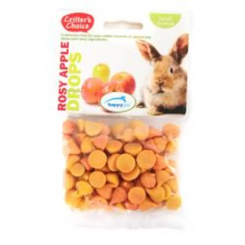 Critters Choice Critters Choice Drops Animal Treats - Rosy Apple - 75G Small