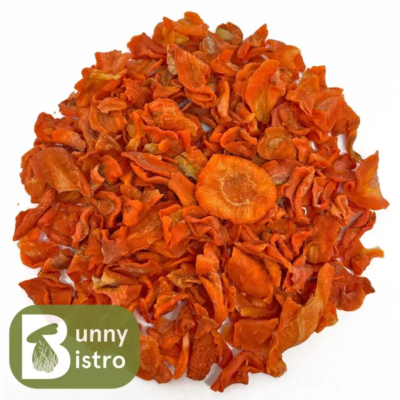 New Bunny Bistro (50G) Dried Carrot Slices - Rabbit Treats, Animal, Chinchilla Treat Small