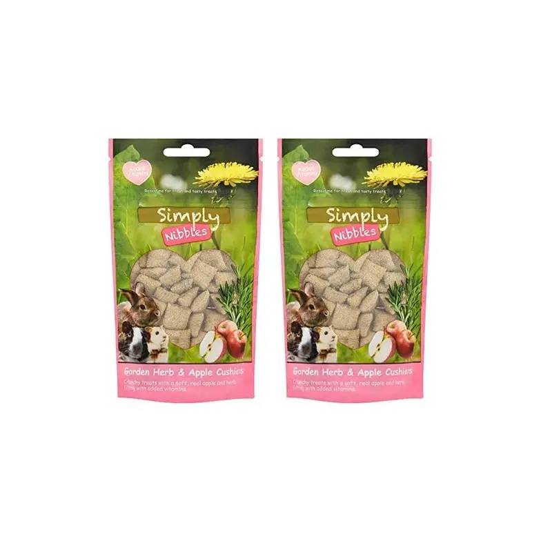 Rosewood Simply Nibbles Garden Herbs And Apple Cushions, (Pack Of 2) 50G