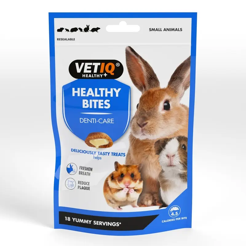 Vetiq Healthy Bites Denti-Care Animal Treats - 30G Cream Small