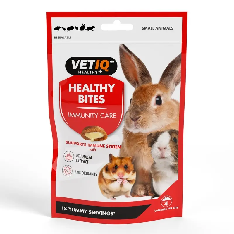 Vetiq Healthy Bites Immunity Care Animal Treats - 30G Bag Cream Small
