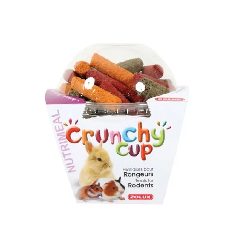 Zolux Crunchy Cup Treats (Carrot & Beetroot, Rodents, 200 G) Small