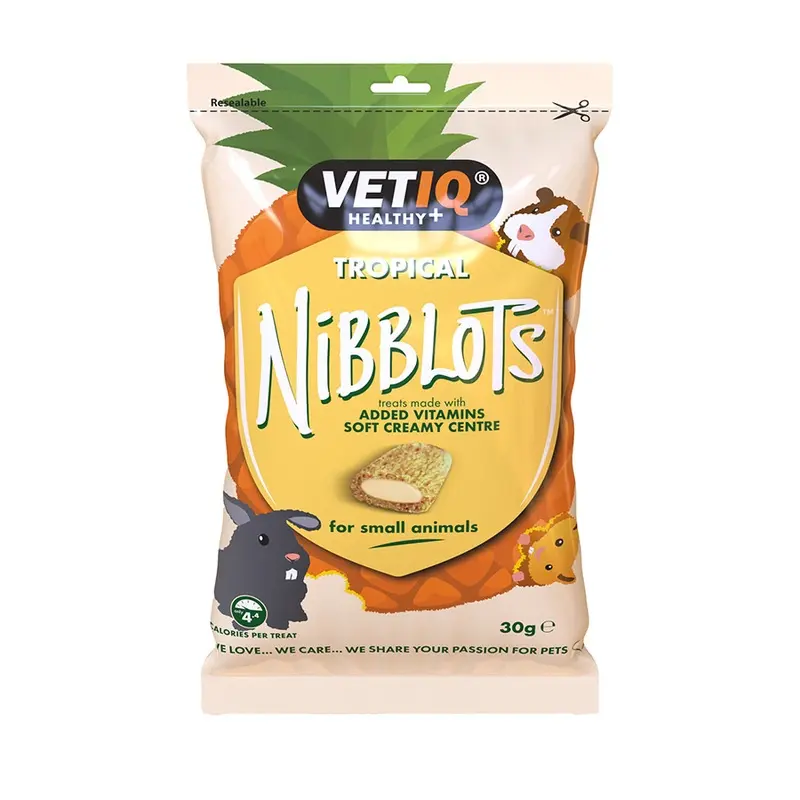 Vetiq Nibblots Tropical Small Animal Treats 30G