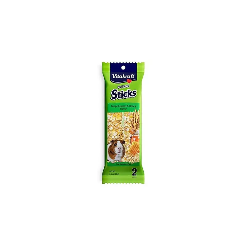 Vitakraft Guinea Pig Popped Grains & Honey Treat Sticks Pack, 2.5 Ounce Size 2
