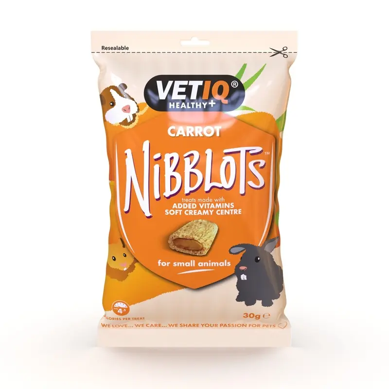 Vetiq Nibblots Animal Treats - Carrot - 30G Small