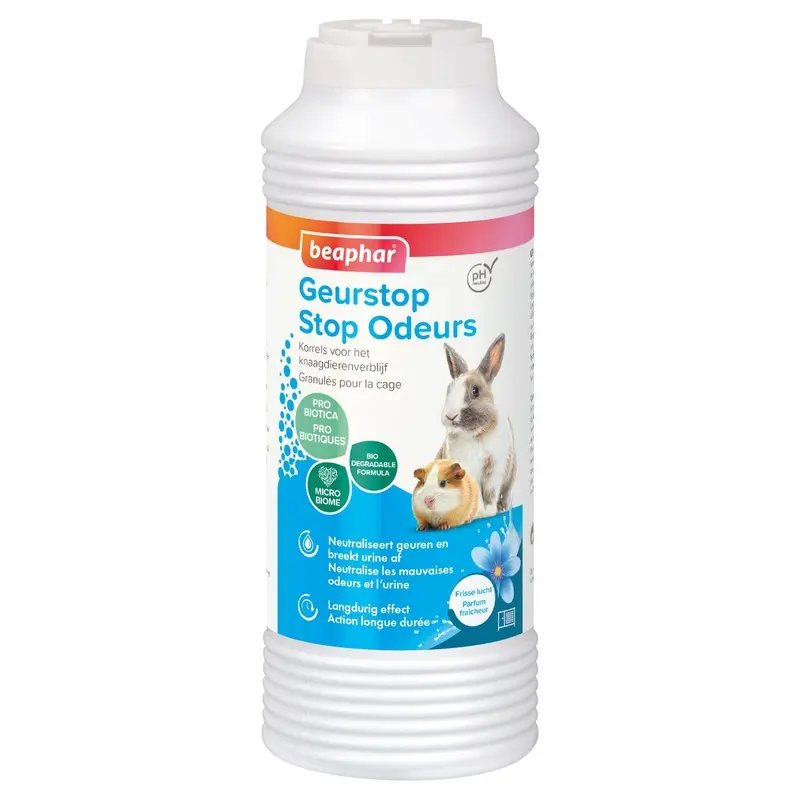 Beaphar granular odour neutraliser for rodents bedding, 600 g