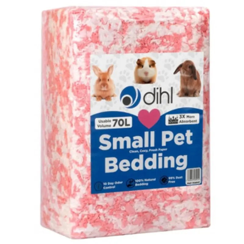 Dihl Paper Animal Bedding 70L & Pink/White