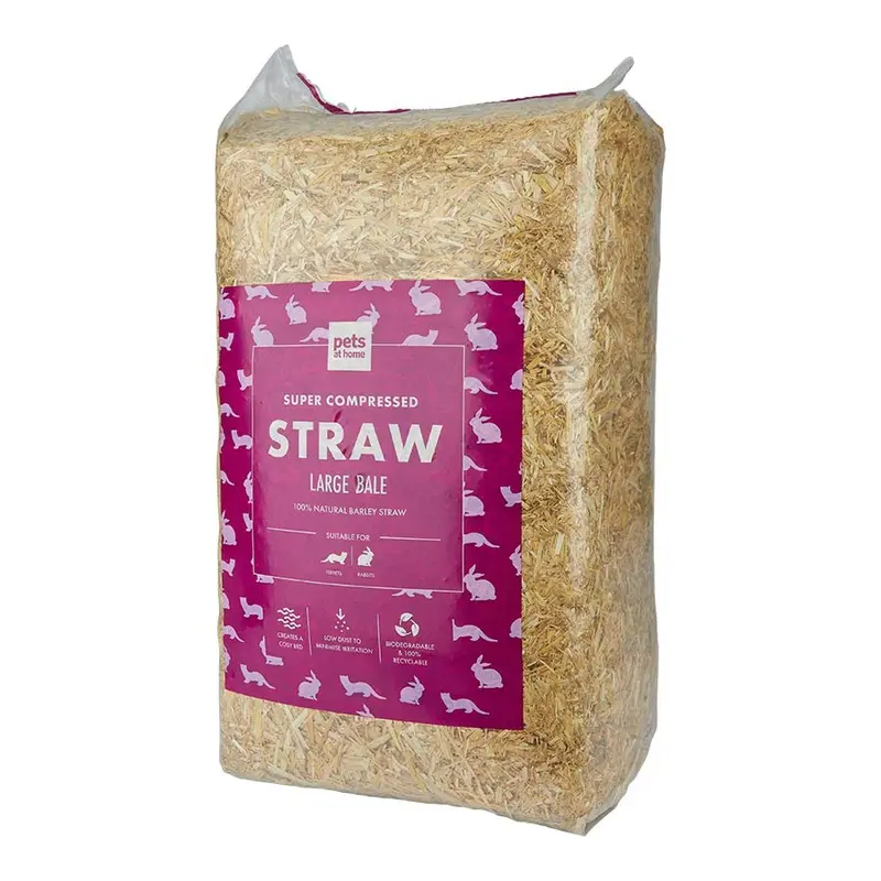 Pets At Home Small Animal Bedding Straw Bale 22 Litre