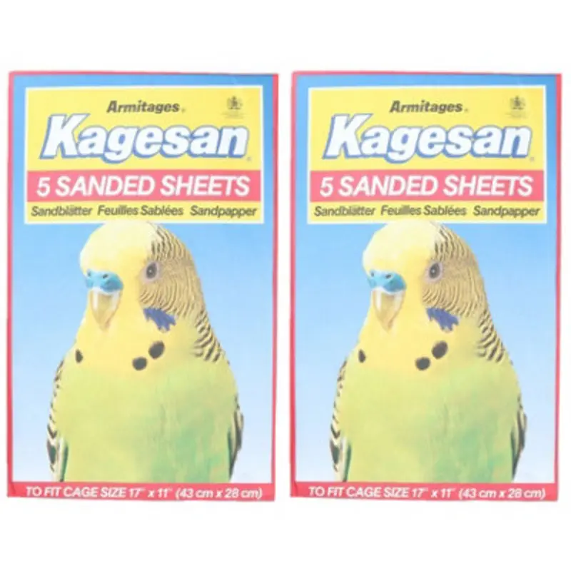 Ab Tools 10 Sanded Sheets Sandpaper Cage Lining Budgies Caged Birds 28X43cm