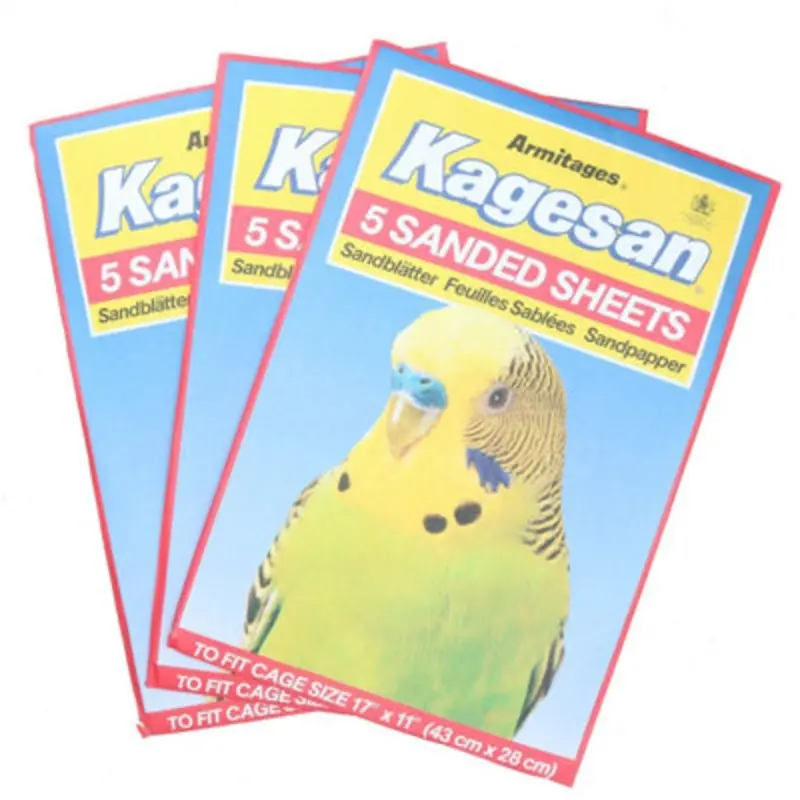 Ab Tools 15 Sanded Sheets Sandpaper Cage Lining Budgies Caged Birds 28X43cm