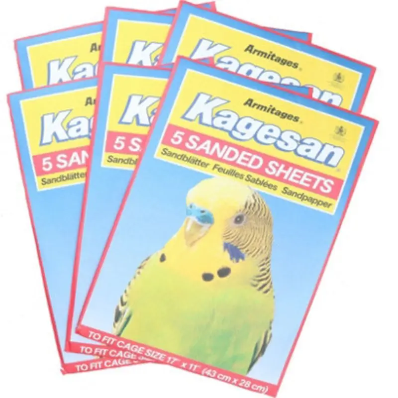 Ab Tools Sanded Sheets Sandpaper Cage Lining Budgies Caged Birds 28X43cm Size 30