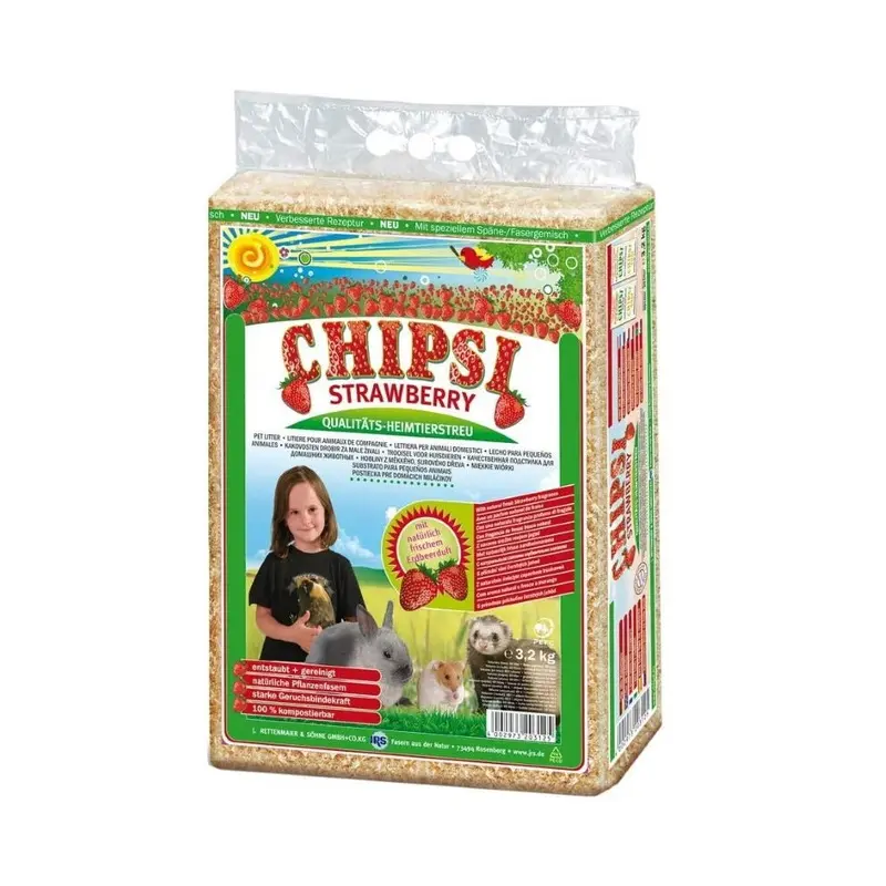 Chipsi Strawberry Shavings 3.2Kg / 60L Large