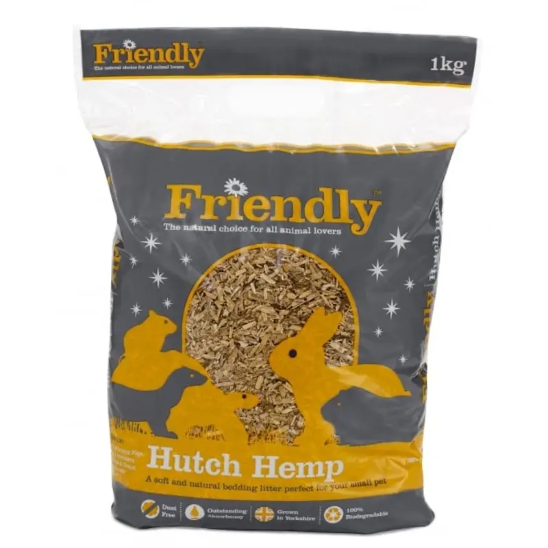 Friendship Estates Friendly Hutch Hemp Pet Bedding - : 1Kg Small