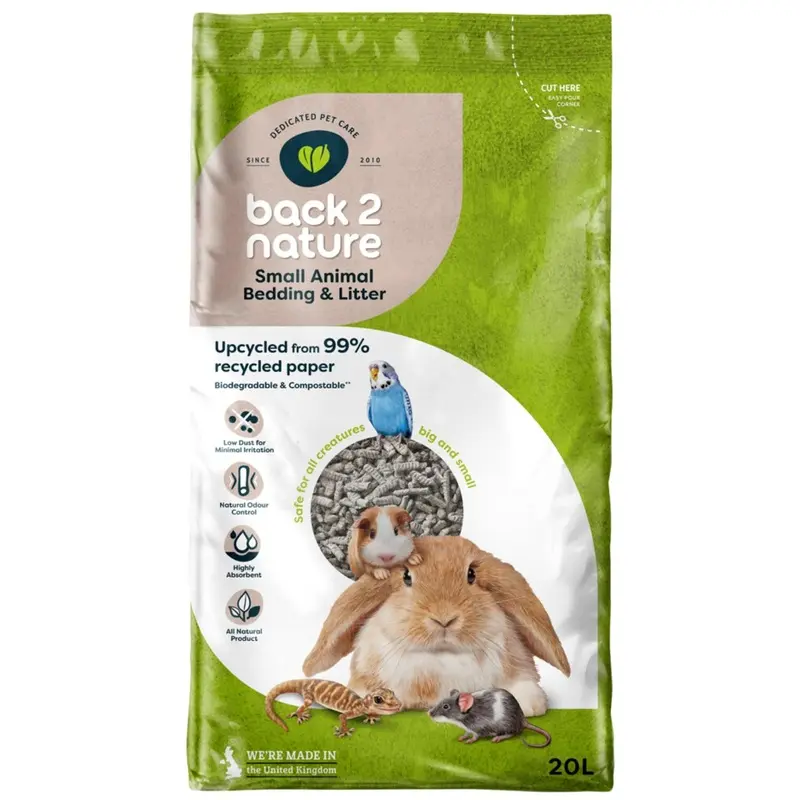 New Back-2-Nature Animal Bedding And Litter 20L Small