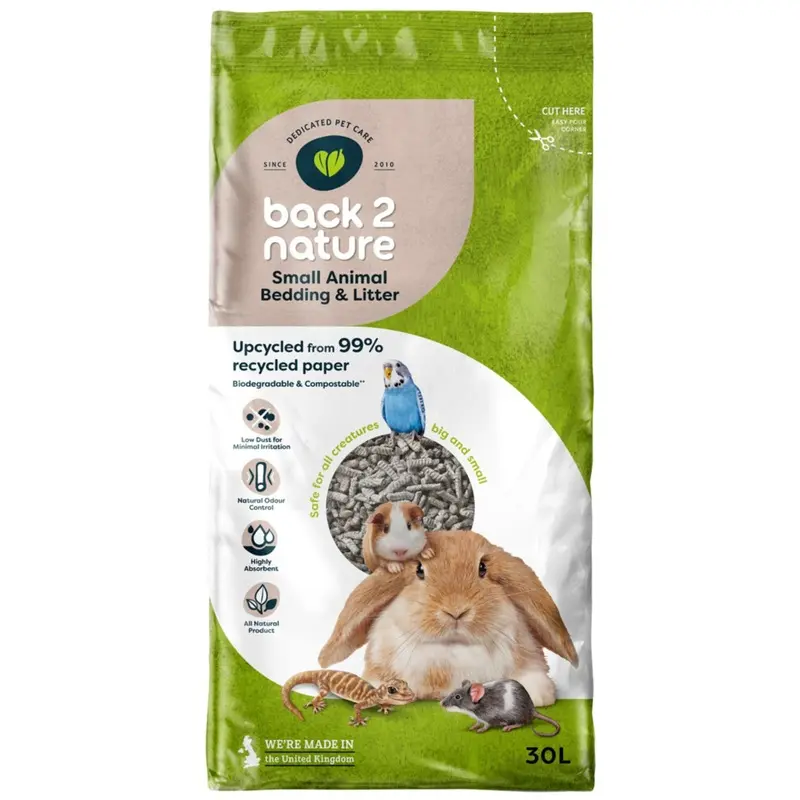 Back-2-Nature Animal Bedding And Litter, 30 (Packaging May Vary) Small