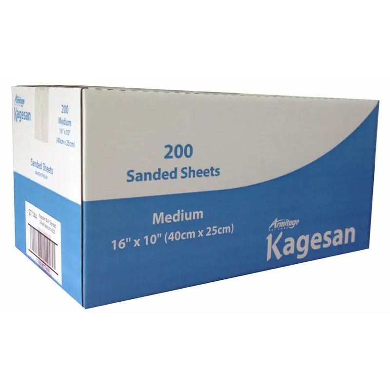 Armitage Blue Kagesan Bulk Sanded Sheets X 10 (40 X 25Cm) (Pack Of 200) Size 16