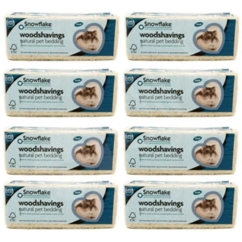 Dihl Snowflake Small Wood Shavings Animal Bedding - Pack Of 8