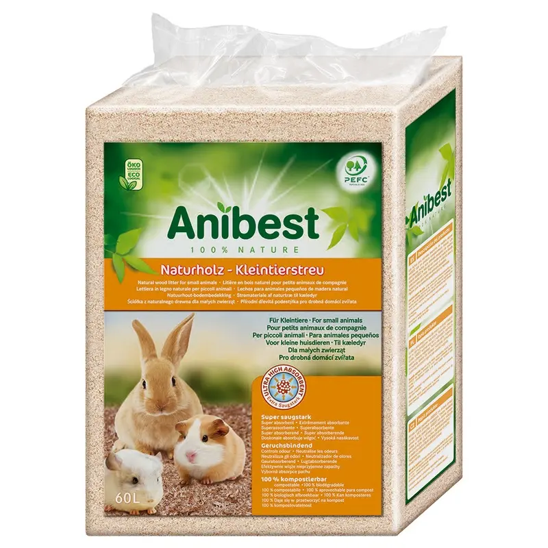Anibest Small Pet Litter - 60 Litres (3.2Kg)