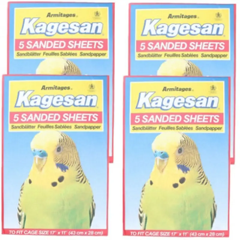 Ab Tools Sanded Sheets Sandpaper Cage Lining Budgies Caged Birds 28X43cm Size 20