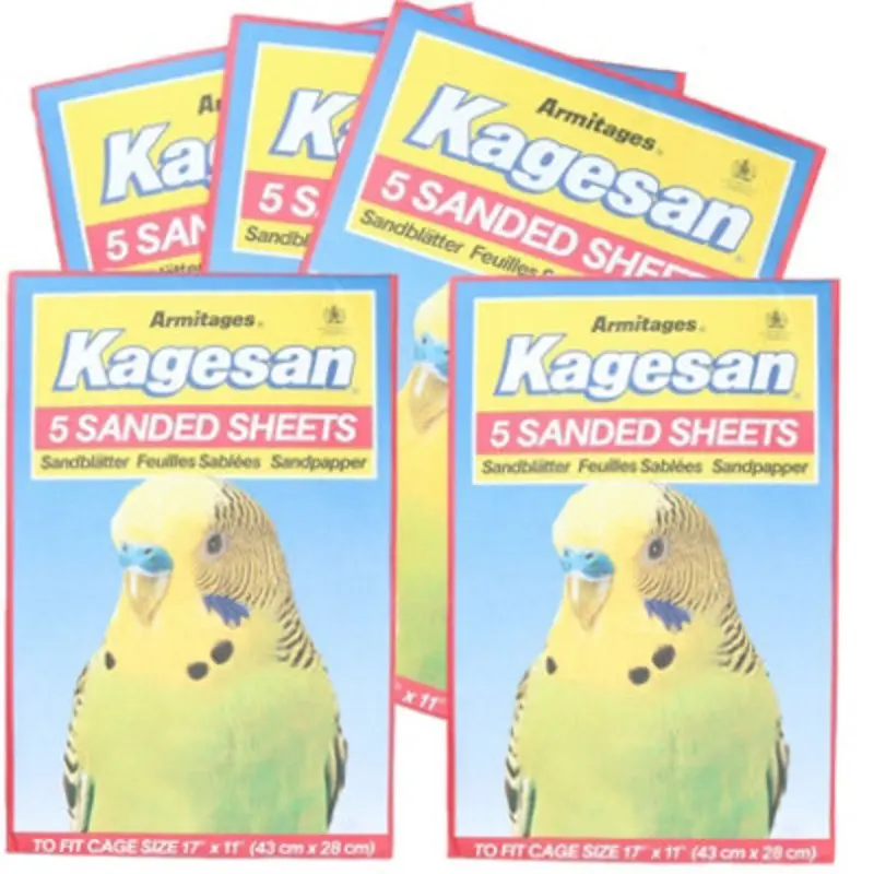 Ab Tools Sanded Sheets Sandpaper Cage Lining Budgies Caged Birds 28X43cm Size 25