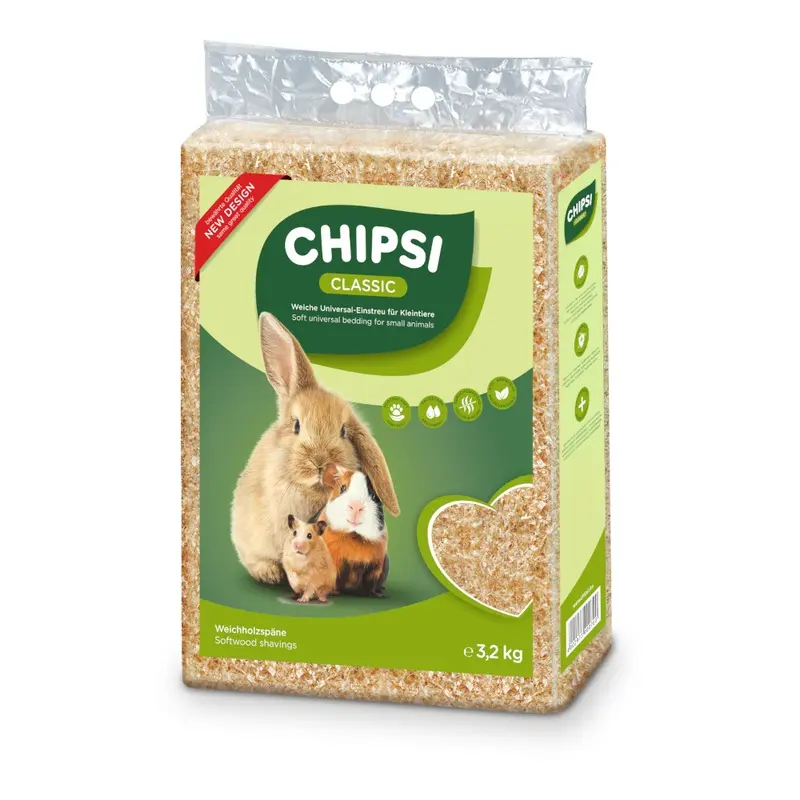 Chipsi Classic Pet Bedding - 3.2Kg (Approx. 60L)