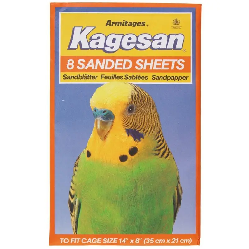 Kagesan Bird Cage Sandsheets - X 21Cm - 8 Pack Orange Size 35