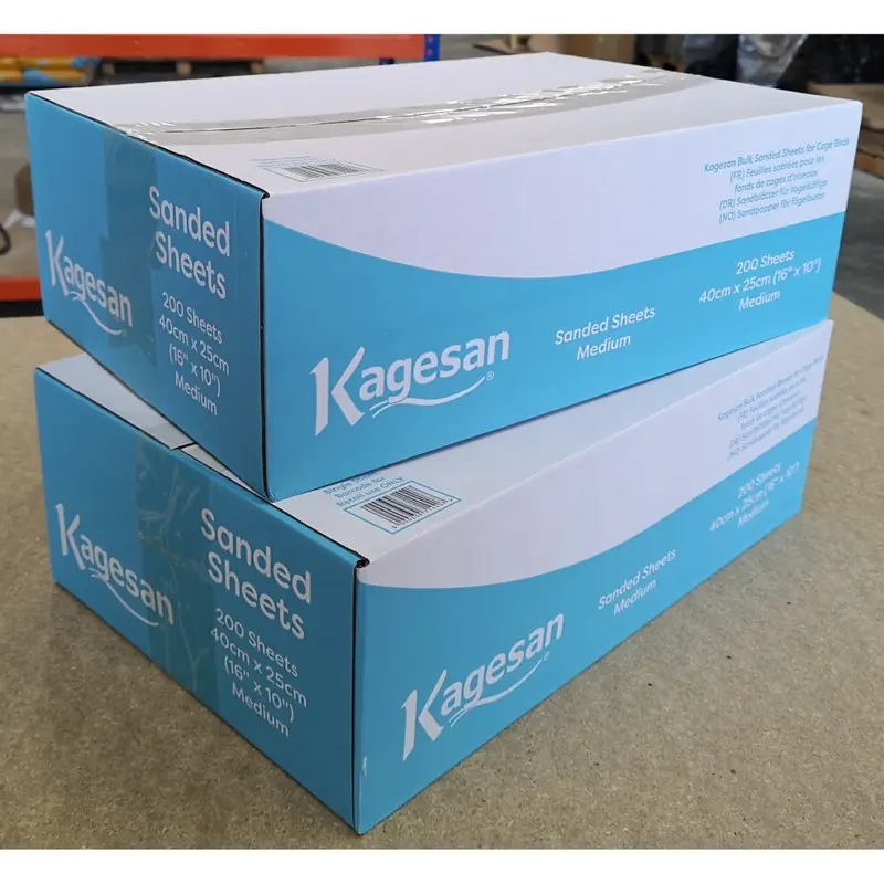 Kagesan Blue Bulk Sanded Sheets 2X Boxes Of 200 Sheets Medium