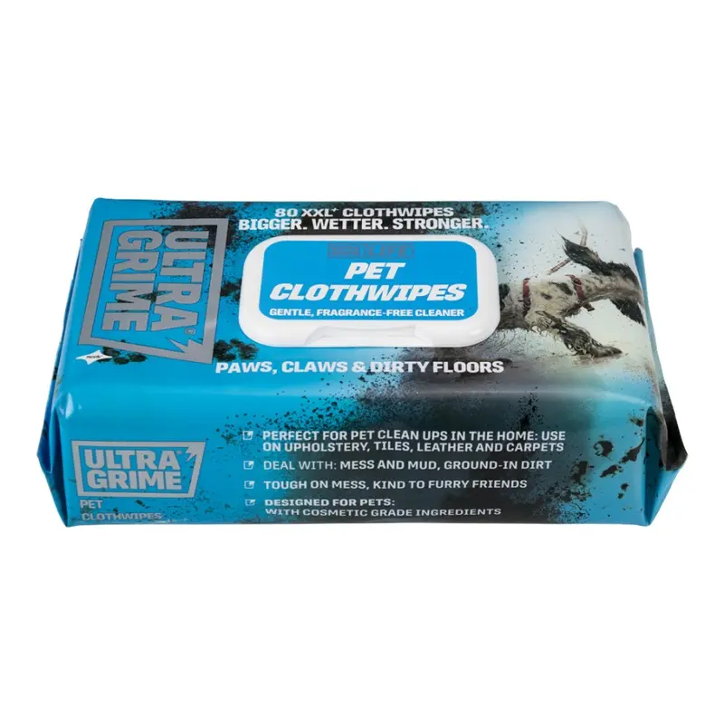 Ultragrime Life Pet Clothwipes 80 Pack X Size 2
