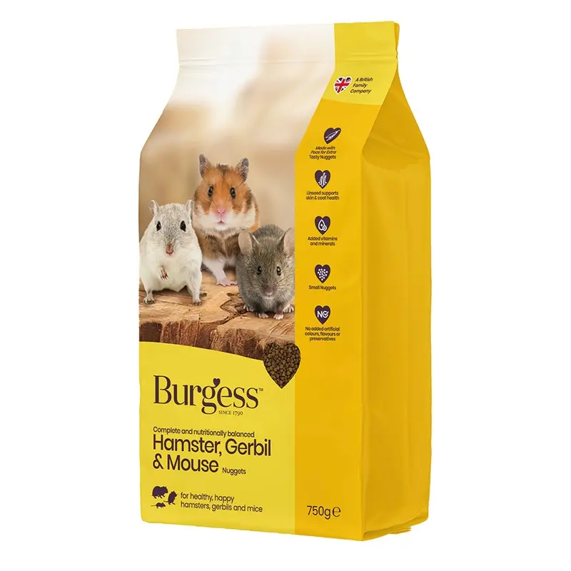 Burgess Hamster, Gerbil And Mouse Nuggets 750G