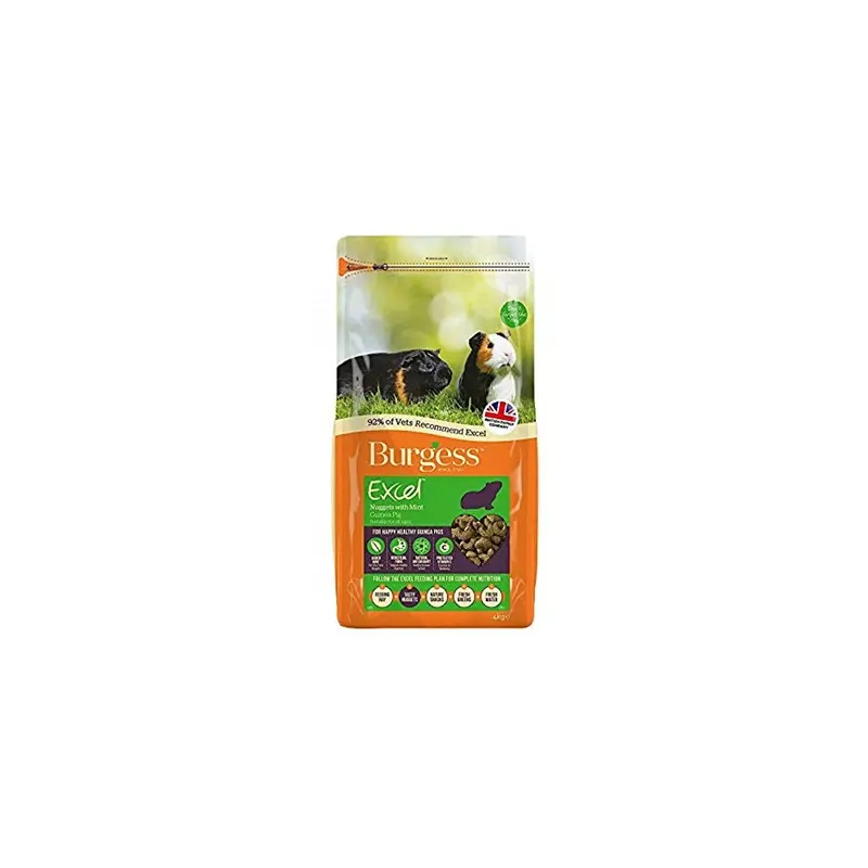Excel Burgess Guinea Pig Nuggets With Mint 2Kg