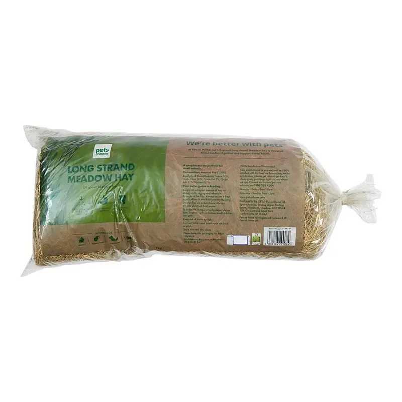 Pets At Home Small Animal Naturals Long Strand Meadow Hay 1Kg