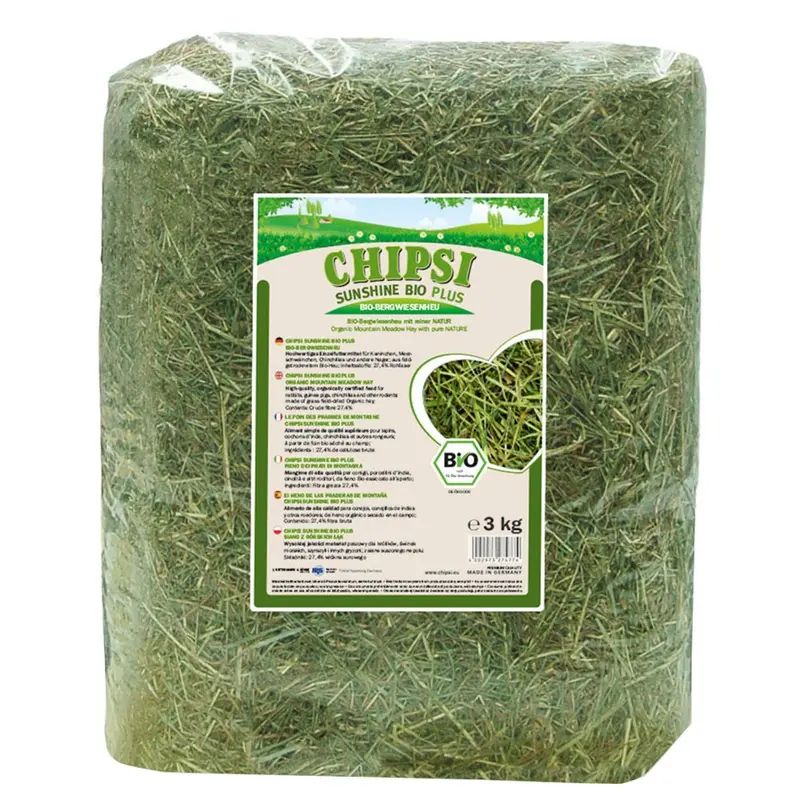 Chipsi Sunshine Organic Meadow Hay - 3Kg