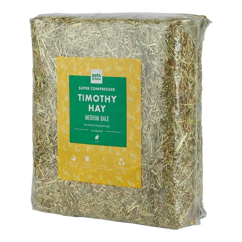 Pets At Home Rabbit Super Compressed Timothy Hay Bale 1Kg