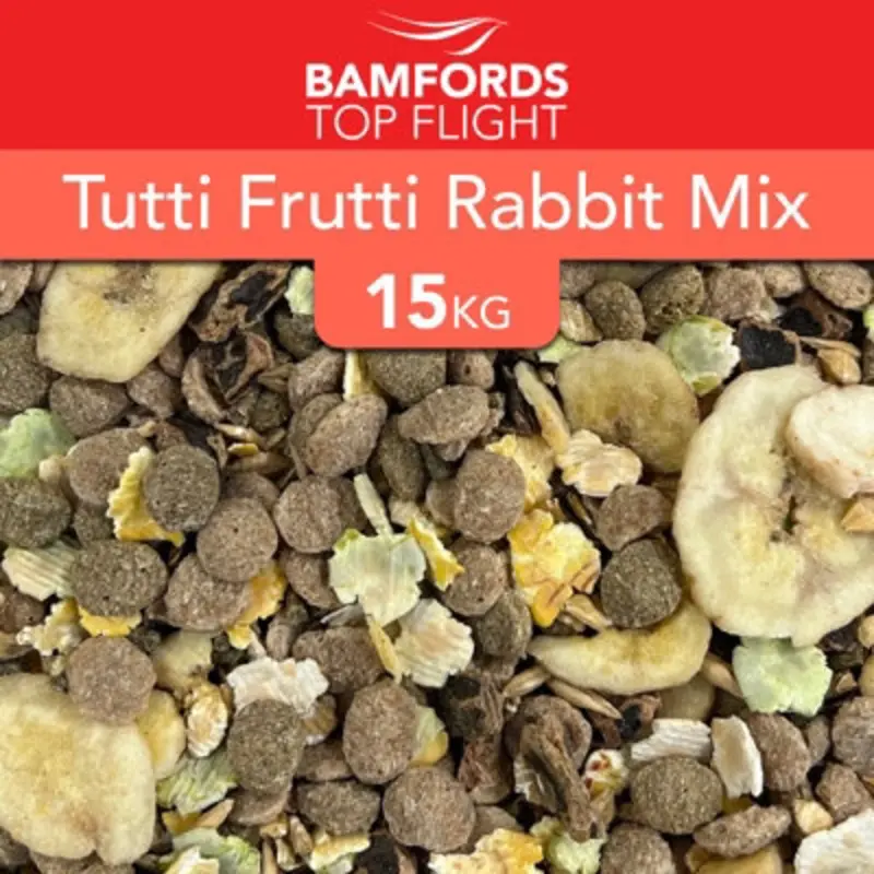 B&Q Bamfords Tutti Fruiti Muesli Rabbit Food Mix 15Kg