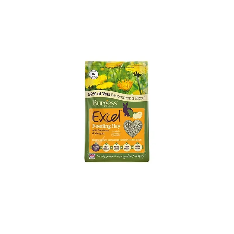 Excel Burgess Feeding Hay With Dandelion And Marigold 1Kg