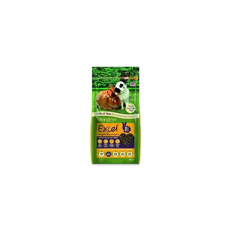 Excel Burgess Rabbit Adult Oregano, 2 Kg 2Kg