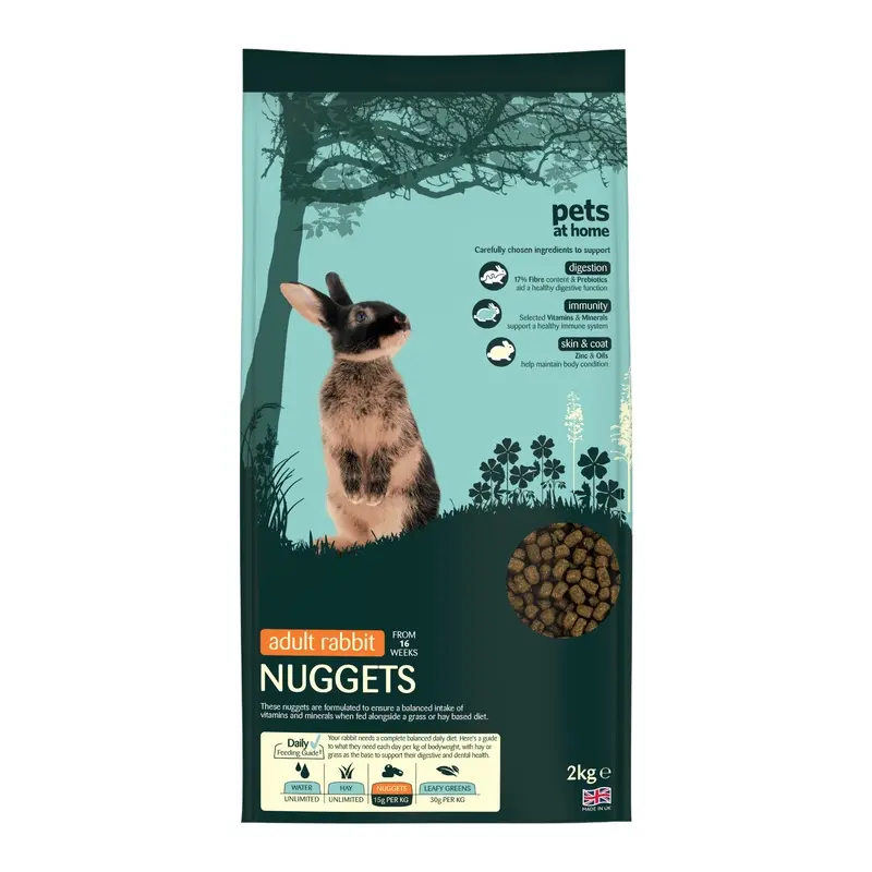 Pets At Home Adult Rabbit Nuggets 2Kg