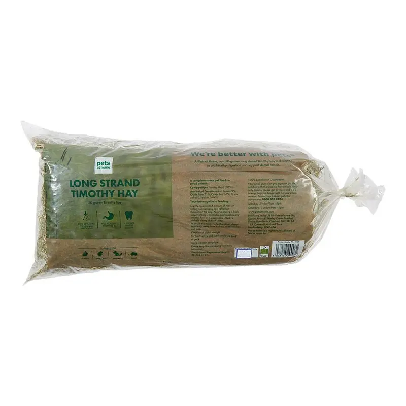Pets At Home Small Animal Naturals Long Strand Timothy Hay 1Kg
