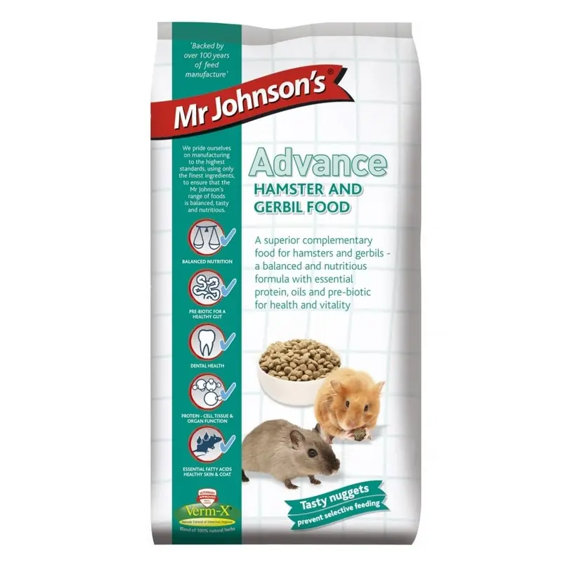 Mr Johnsons Advance Hamster & Gerbil Food - : 750G