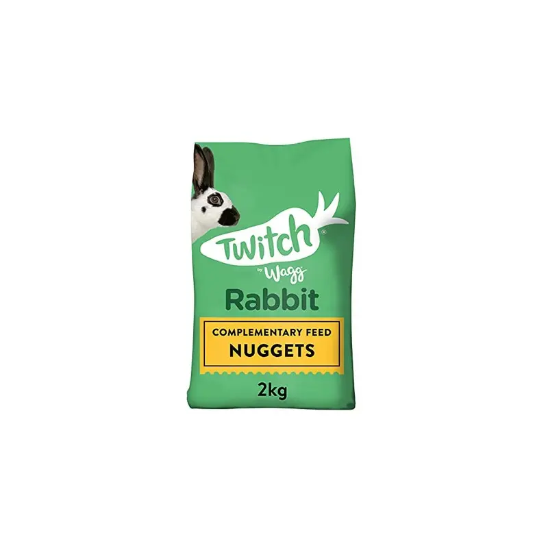 New Wagg Twitch Rabbit Food (Pack Of 4) - Complementary Feed Nuggets 2Kg
