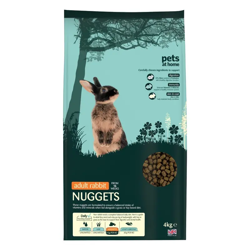 Pets At Home Adult Rabbit Nuggets 4Kg