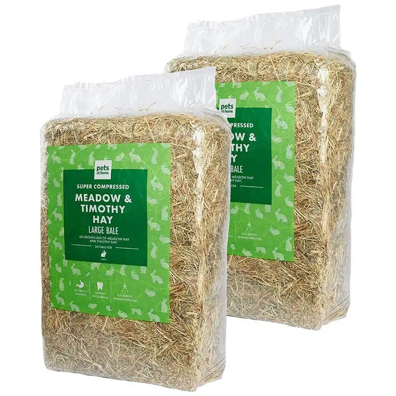 Pets At Home Rabbit Super Compressed Hay Bales 2X3Kg