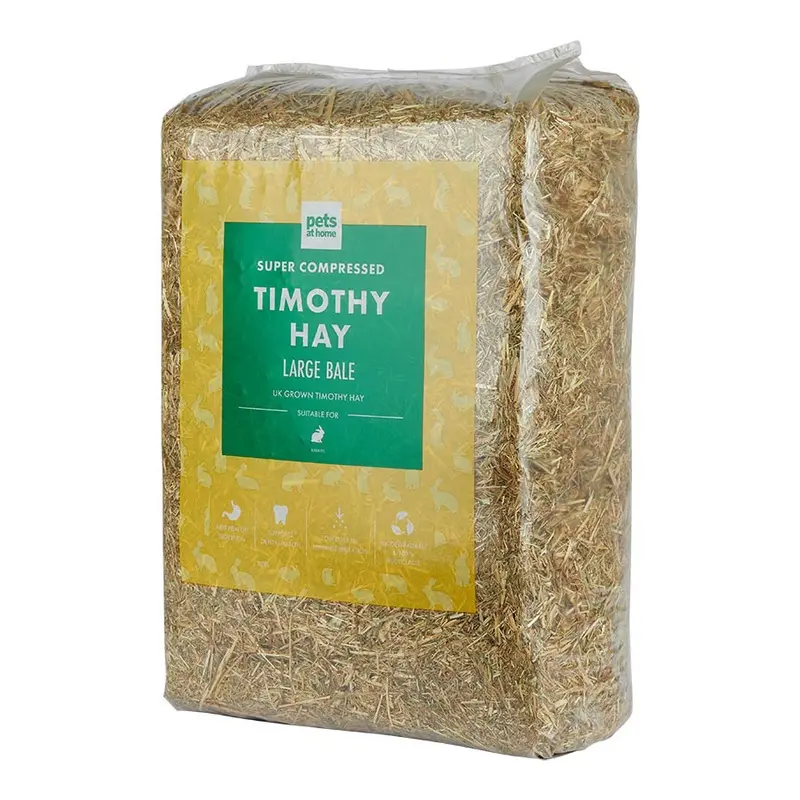 Pets At Home Rabbit Super Compressed Timothy Hay Bale 3Kg
