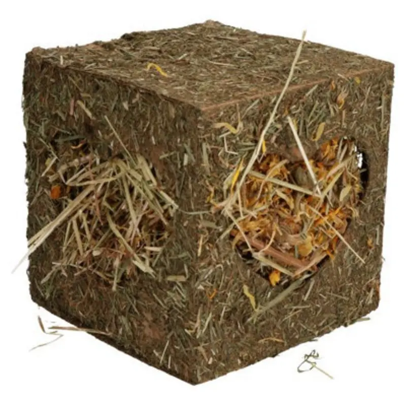 Ab Tools Animal Guinea Pig, Rabbits Boredom Breaker Large Hay Cube 20X20x20cm