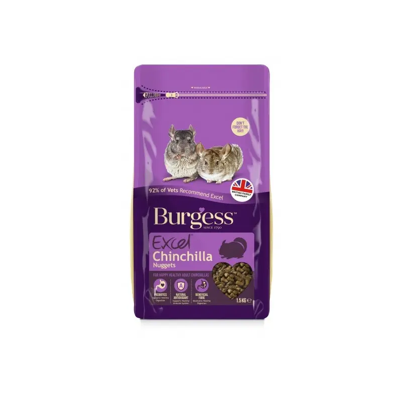 Burgess Excel Tasty Nuggets Chinchilla Food - 1.5Kg