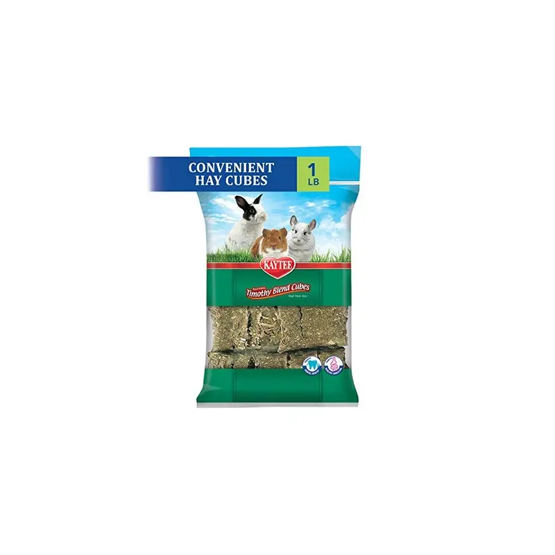 Kaytee Natural Timothy Hay Cubes High Fibre Food, 454 G